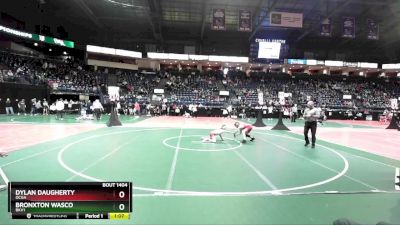 85 lbs Quarterfinal - Dylan Daugherty, OCGA vs Bronxton Wasco, BKV1