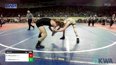 140 lbs Round Of 16 - Nixon McCaulla, Deer Creek Wrestling Club vs Elijah Peterson, Anadarko