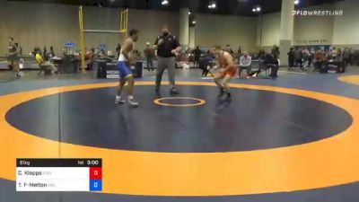 61 kg Consolation - Charles Klepps, Cyclone Regional Training Center C-RTC vs Travis Ford-Melton, Boilermaker RTC