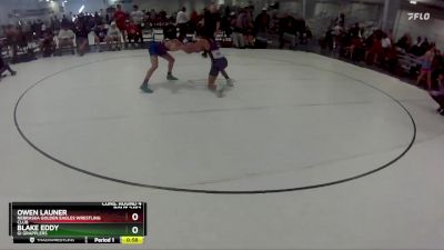 109 lbs Cons. Round 4 - Blake Eddy, GI Grapplers vs Owen Launer, Nebraska Golden Eagles Wrestling Club