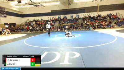 120 lbs Champ. Round 1 - Tristan Zaragoza, North Central vs Joseph Stahl V, Shadle Park