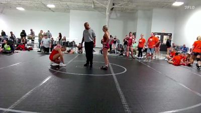 138 lbs Round 5 (6 Team) - Maddie Cooper, Misfits Smashing Pumpkins vs Ella Poalillo, Tri State Training Center Red