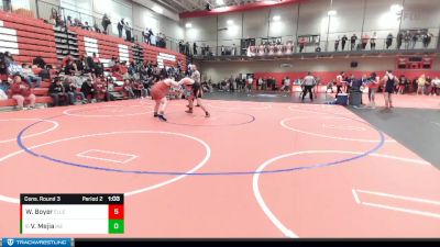 220 lbs Cons. Round 3 - Caleb Wertenberger, Zillah vs Schylre Stinson, Colville