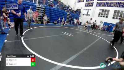 70 lbs Semifinal - Colton Reid, Choctaw Ironman Youth Wrestling vs Rowan Coyle, Standfast