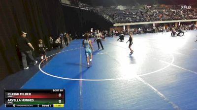 80-87 lbs Quarterfinal - Aryella Hughes, Iowa vs Rileigh Milder, Iowa