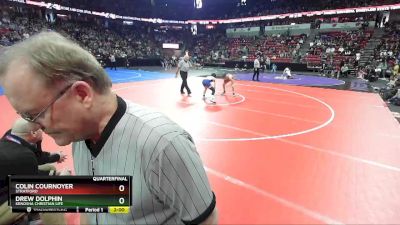 D3-106 lbs Quarterfinal - Drew Dolphin, Kenosha Christian Life vs Colin Cournoyer, Stratford