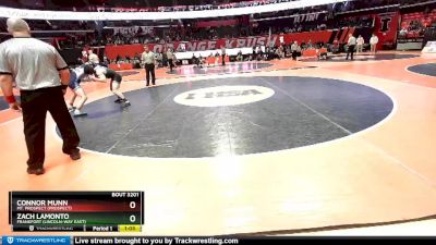 3A 160 lbs Cons. Round 1 - Connor Munn, Mt. Prospect (Prospect) vs Zach LaMonto, Frankfort (Lincoln-Way East)