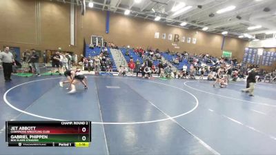 108 lbs Champ. Round 2 - Gabriel Phippen, Box Elder Stingers vs Jet Abbott, Champions Wrestling Club