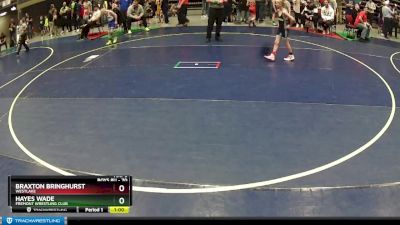 70 lbs Quarterfinal - Hayes Wade, Fremont Wrestling Club vs Braxton Bringhurst, WESTLAKE