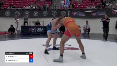 92 kg Cons Semis - Patrick Brophy, Charleston Regional Training Center vs Adam Haselius, New York City RTC