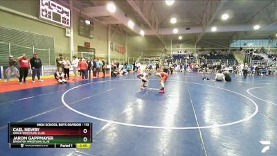 113 lbs Cons. Round 4 - Jarom Gappmayer, Brighton Wrestling Club vs Cael Newby, Grace Wrestling Club