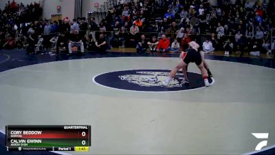 157 lbs Quarterfinal - Cory Beddow, Norton vs Calvin Gwinn, Akron Svsm