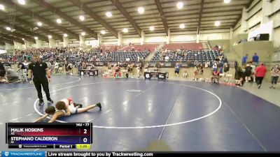 77 lbs Cons. Round 4 - Malik Hoskins, AZ vs Stephano Calderon, SC