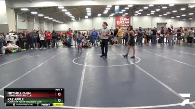 86 lbs Quarterfinal - Mitchell Chen, Legend Wrestling Club vs Kaz Apple, Powhatan Youth Wrestling Club