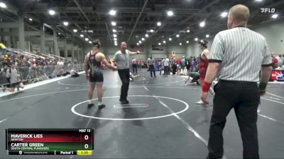 205 lbs Quarterfinal - Carter Green, South Central Punishers vs Maverick Lies, Newton