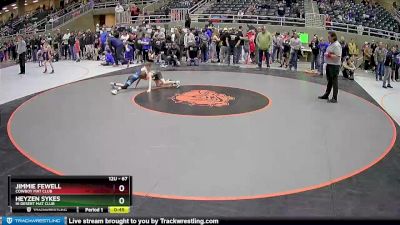 67 lbs Cons. Semi - Heyzen Sykes, Hi Desert Mat Club vs Jimmie Fewell, Cowboy Mat Club