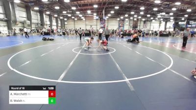 95 lbs Round Of 16 - Alex Marchetti, PA vs Brady Walsh, AL