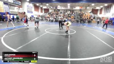 157 lbs Champ. Round 2 - Antonio Aramburu, Corona Del Mar vs Jack Ramos, Adelanto