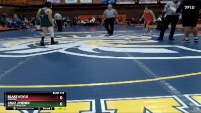 120 lbs Cons. Round 4 - Cruz Jimenez, Battle Mountain vs Blake Koyle, Gooding