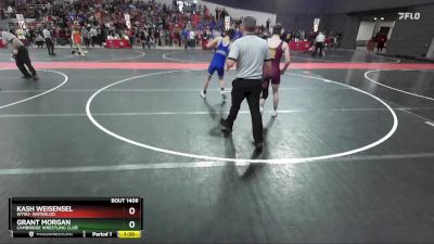 140 lbs Cons. Round 2 - Kash Weisensel, WYSO- Waterloo vs Grant Morgan, Cambridge Wrestling Club