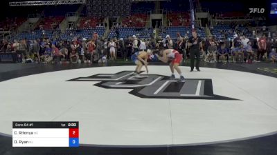 120 lbs Cons 64 #1 - Connor Ritonya, Nebraska vs Devin Ryan, New Jersey