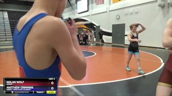 14U-7 lbs Round 3 - Nolan Wolf, Osage vs Matthew Crimmins, Sebolt Wrestling Academy