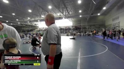 55 lbs Semifinal - Teague Vaughn, Hawk Wrestling Club vs Waylon Martin, Southern Idaho WC