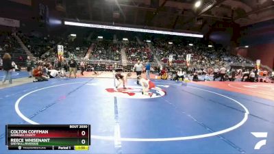 2A-132 lbs Champ. Round 1 - Colton Coffman, Niobrara County vs Reece Whisenant, Greybull/Riverside