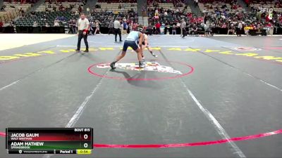 126-4A/3A Cons. Round 3 - Adam Mathew, Springbrook vs Jacob Gaum, Walt Whitman