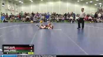 95 lbs Round 5 (6 Team) - Brody Allen, Wyoming Brown vs Daniel Dorsey, South Dakota Thunder