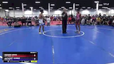 136 lbs Round 3 (8 Team) - Vedwin Nivas, New Jersey vs Anthony Juarez, Maryland