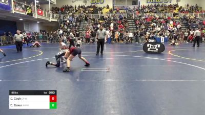 96 lbs Round Of 32 - Colton Cook, CP Wrestling vs Carter Baker, Burgettstown