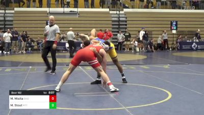 197 lbs Round Of 32 - Mike Misita, Ohio State vs Mac Stout, Pittsburgh