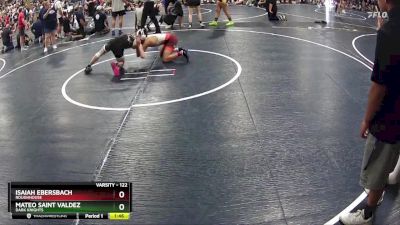 122 lbs Quarterfinal - Mateo Saint Valdez, Dark Knights vs Isaiah Ebersbach, Roughhouse