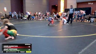 55 lbs Semifinal - Asher Garretson, Untouchables vs Henry Hoffmann, King Select Wrestling Academy