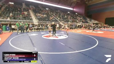 78 lbs Champ. Round 2 - Cade Myers, Green River Grapplers Wrestling vs Huntley Bache, Moorcroft Mat Masters Wrestling Club