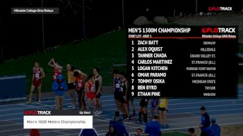 Men's 1500m Championship, Heat 1