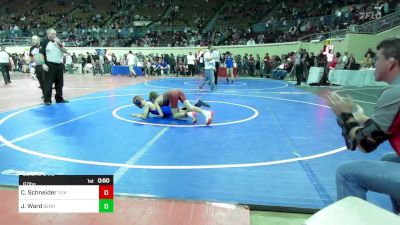 87 lbs Consi Of 8 #2 - Caleb Schneider, Yukon vs Jackson Ward, Berryhill Public Schools