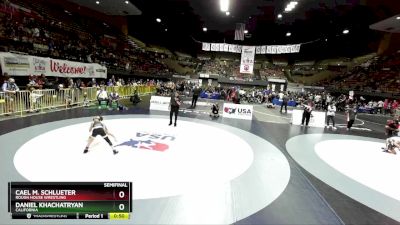 67 lbs Semifinal - Cael M. Schlueter, Rough House Wrestling vs Daniel Khachatryan, California