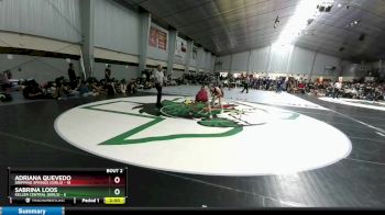 126 lbs Semis (4 Team) - Sabrina Loos, Keller Central (Girls) vs Adriana Quevedo, Dripping Springs (Girls)