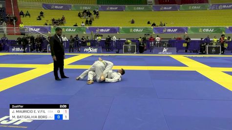 JOSÉ MAURICIO E. V.FILHO vs MARCELO BATIGALHIA BORGES 2024 Brasileiro Jiu-Jitsu IBJJF