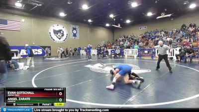 132 lbs Champ. Round 1 - Angel Zarate, Lompoc vs Evan Gotschall, Santa Ynez