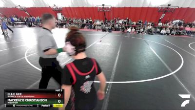 90-95 lbs Round 1 - Ellie Gee, Warrior Youth Wrestling vs Mackenzie Christianson, Wisconsin