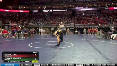 3A-106 lbs Champ. Round 1 - Jayden Luna, Bettendorf vs Connor Stickrod, Spencer