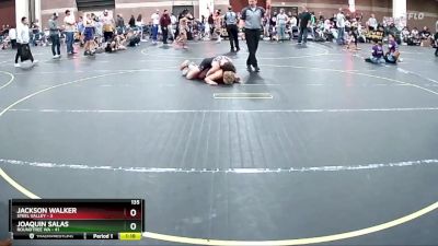 135 lbs Round 3 (4 Team) - Joaquin Salas, Roundtree WA vs Jackson Walker, Steel Valley