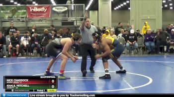 184 lbs Quarterfinals (8 Team) - Khalil Mitchell, Averett vs Nick Chaddock, Mount Union