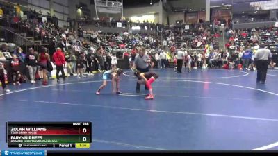 65-73 lbs Round 3 - Farynn Rhees, Greater Heights Wrestling-AAA vs Zolah Williams, TEAM GRIND HOUSE