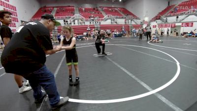 46-49 lbs Consolation - Sawyer Ramirez, Tecumseh Takedown Club vs Tennesselynn Goodner, Standfast