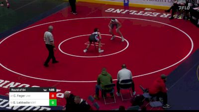 132 lbs Round Of 64 - Cade Feger, Line Mountain vs Giuliano Labbadia, Northampton