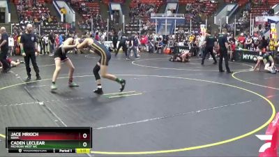 122 lbs Champ. Round 1 - Caden LeClear, Michigan West WC vs Jace Mrkich, NBWC